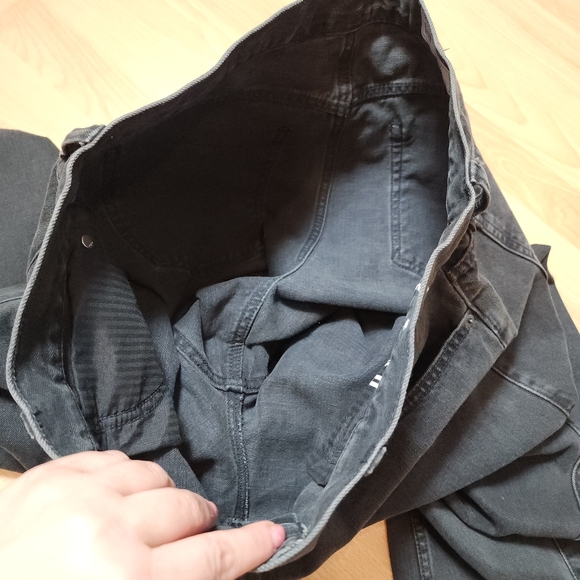 GAP Barrel Jeans Black High Rise Rigid Denim Women's Size 16 - Picture 12 of 16